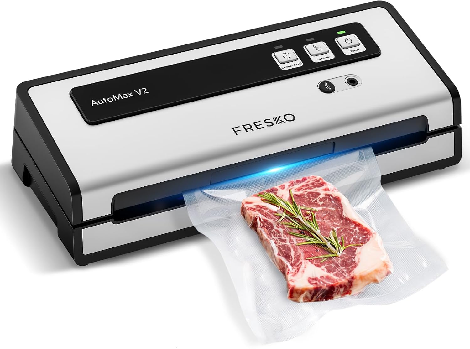 FRESKO AutoMax V2 Vacuum Sealer (Silver Black)