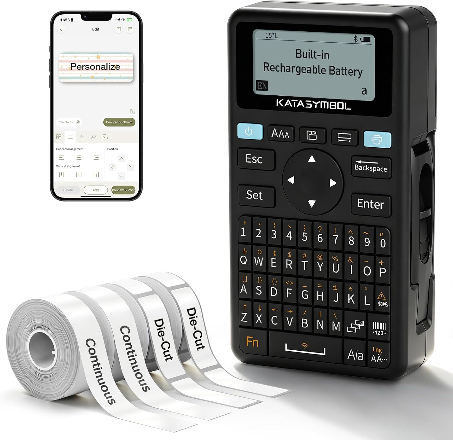 SUPVAN E11 Four-Tape Label Maker